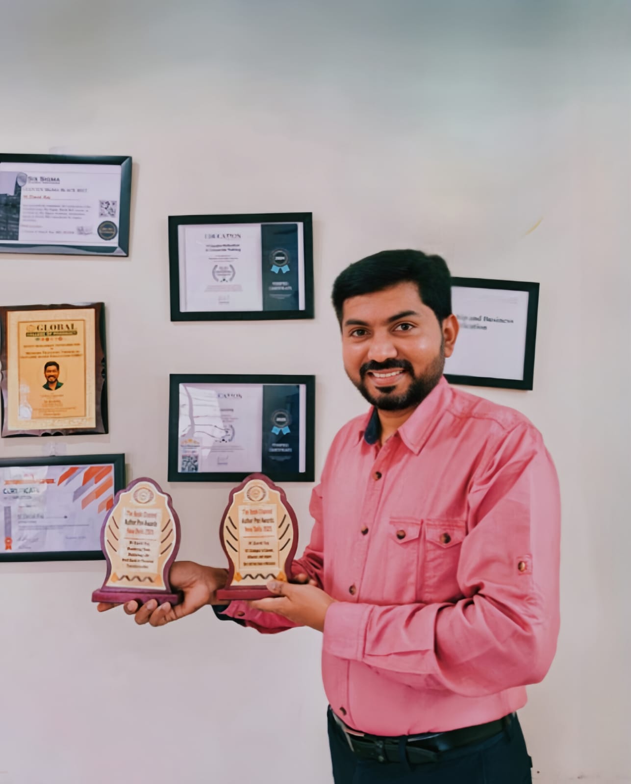 M David Raj Honored with Two National Awards for Inspiring Books