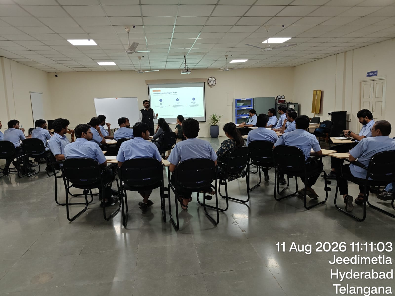 Full-day interactive corporate training setup at Thermopads Pvt Ltd