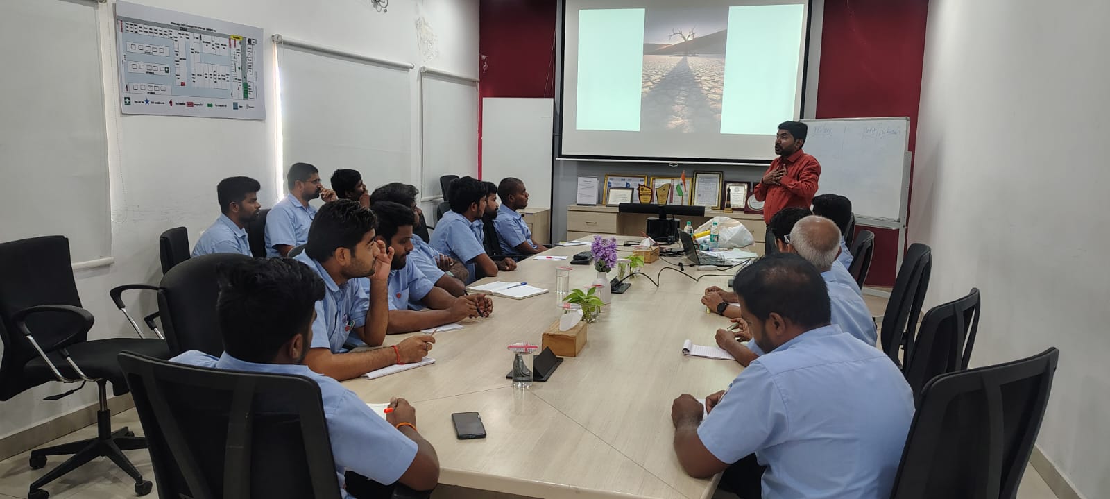 Interactive boardroom training program led by Corporate Trainer M David Raj