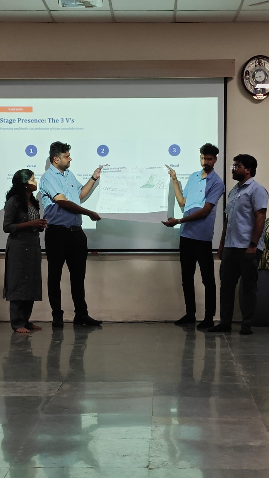 Interactive floor exercises to improve workplace communication at Thermopads