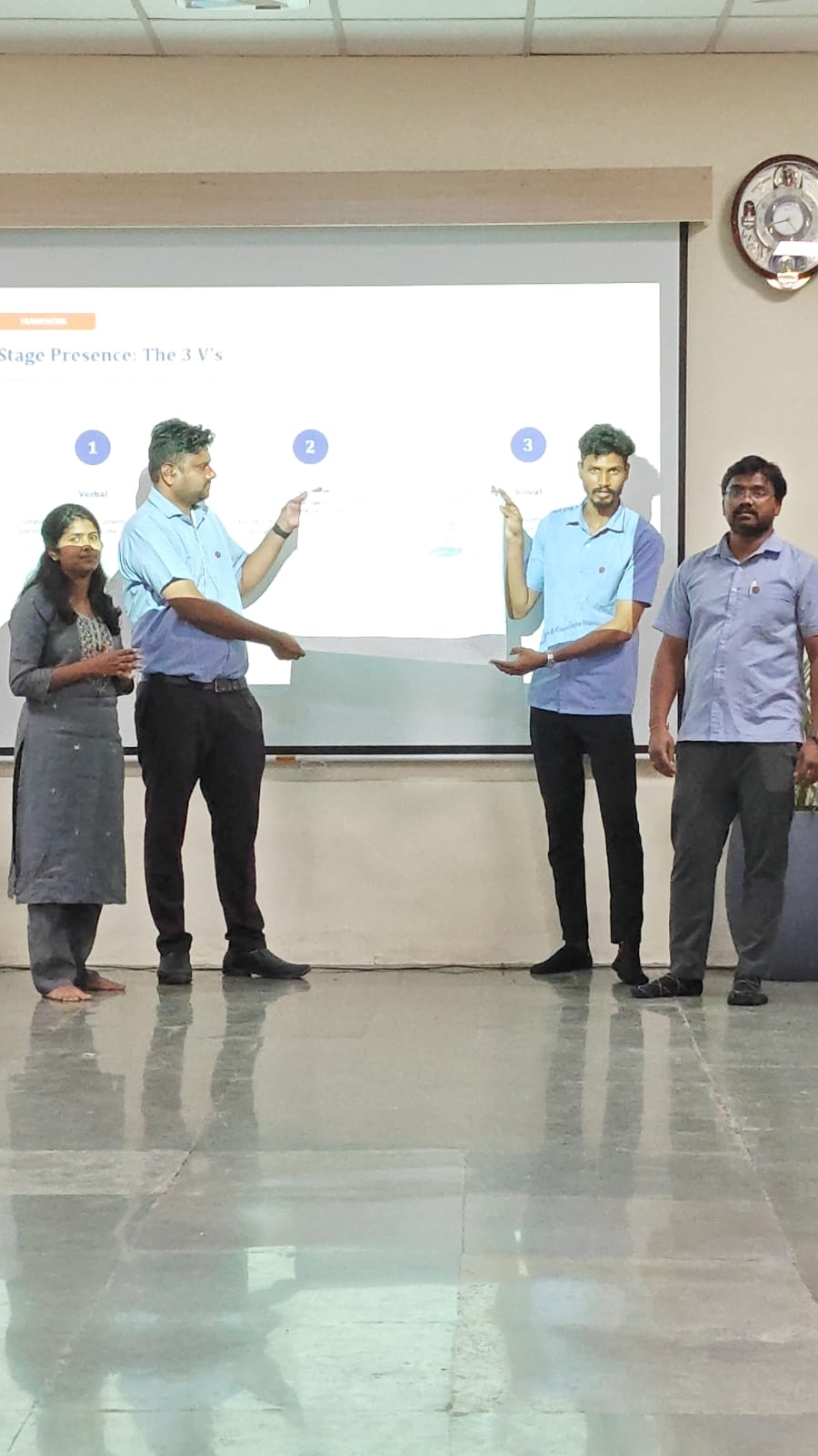 M David Raj delivering supervisory skills training at Thermopads