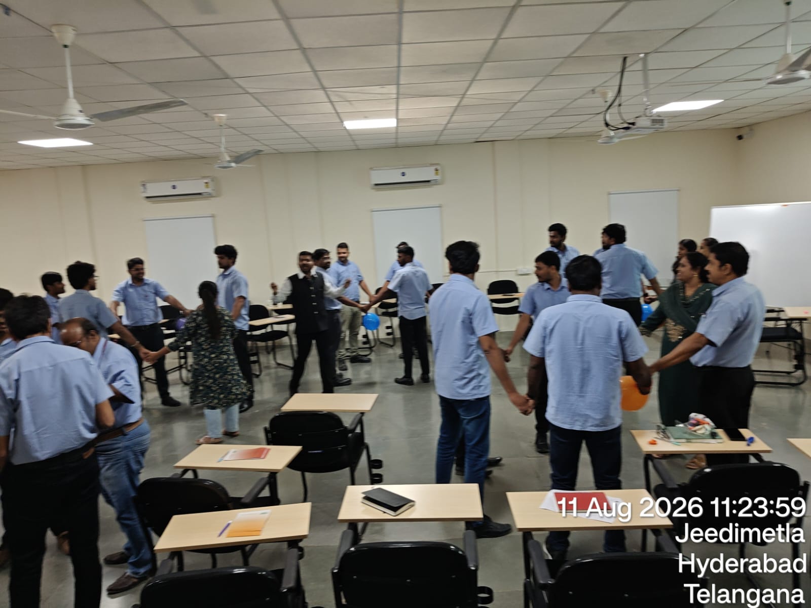 Participants practicing the Communication Impact Model at Thermopads