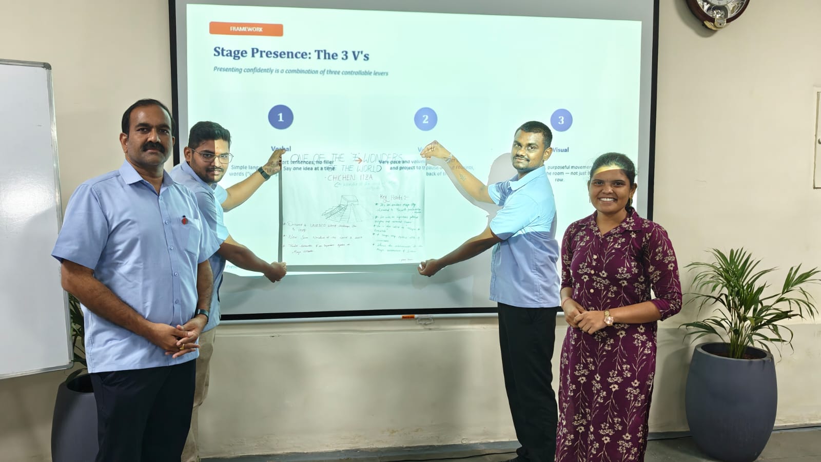 Team building and collaborative layout mapping during a Thermopads training session