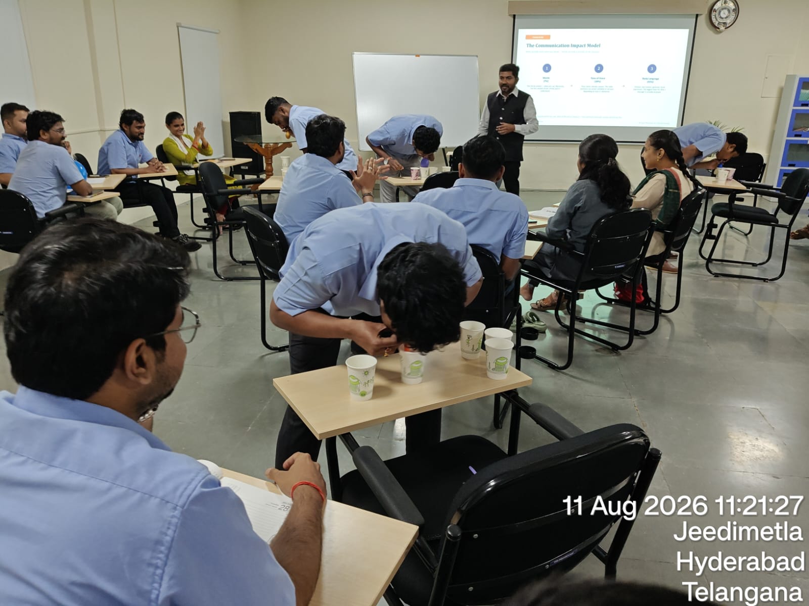 Team-based problem solving during the corporate communication module