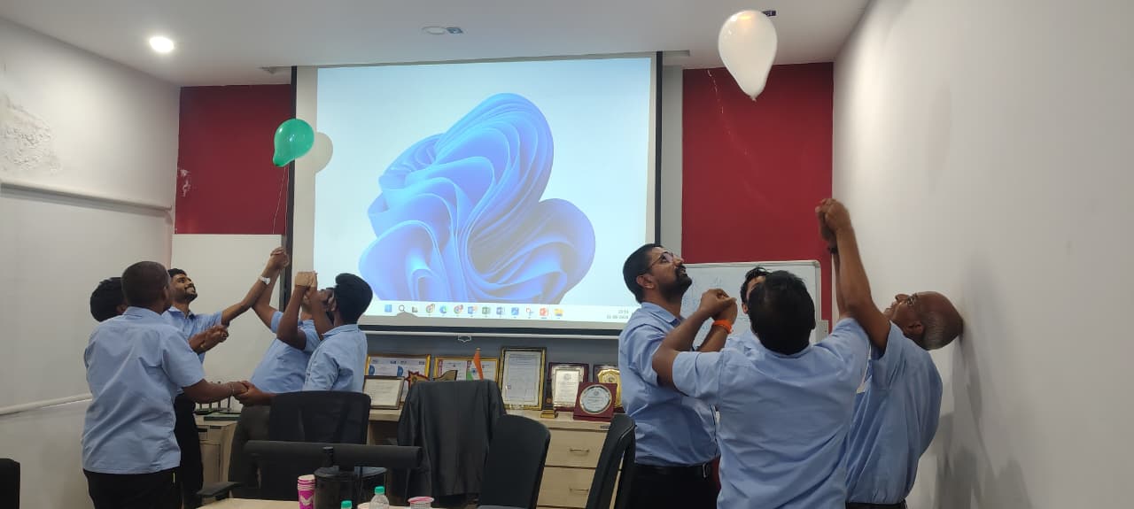 Thermo Cables team participating in an interactive communication energizer